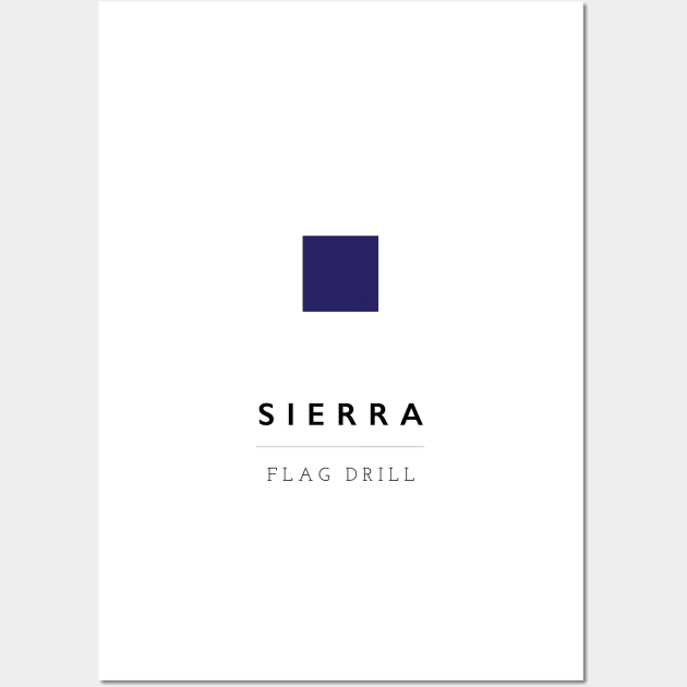 Sierra: ICS Flag Semaphore Wall Art by calebfaires